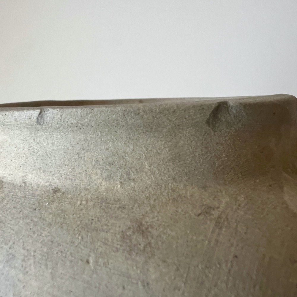 Vintage Studio Pottery Stoneware Garlic Keeper Leaf Mark USA Lid Kitchen Crock - Picture 11 of 14
